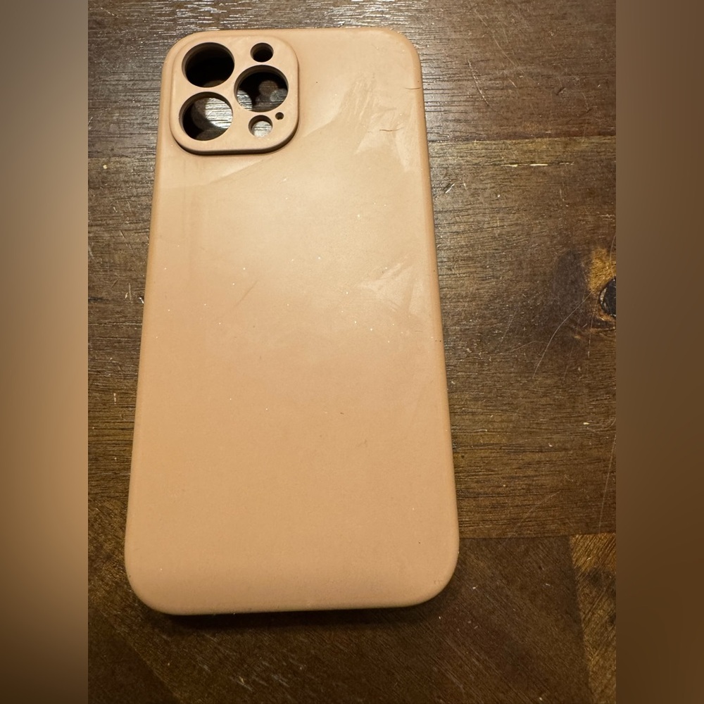 iPhone 13 Pro Max Tan Silicone Phone Case